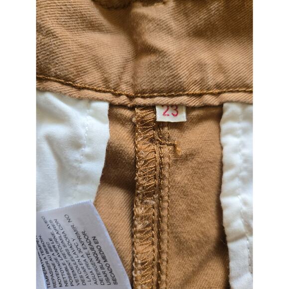 Womens Levis Waterless Brown Pleated W23 L30 Pockets EUC - Picture 13 of 16